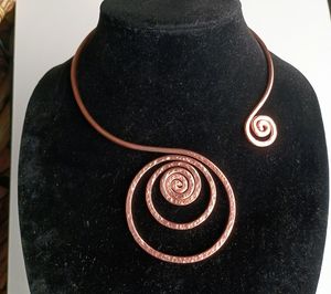 High Quality <b>Copper</b> Necklace with Elegant Pendant Lightweight Comfortable Jewelry for Everyday Fashion Styling - Product Image 3