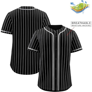 Maillots de baseball unisexes surdimensionnés en maille 100 % polyester respirant, personnalisables avec nom et logo, en gros - Product Image 3