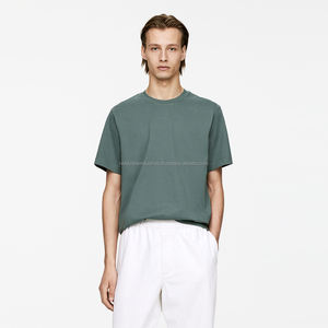 Camiseta de algodón con estampado personalizado para hombre, ropa de calle con hombros caídos, estilo manga corta, 100% algodón, estampado Digital - Product Image 1