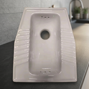 Modern <b>Ceramic</b> Squatting Toilet <b>Pan</b> White Eastern Orissa WC Floor Mount Sanitary Ware For African Market Export - Product Image 3