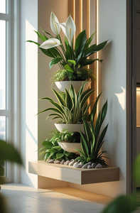 Jardinera Redonda de Fibra de Vidrio FRP de Gran Tamaño con Orificio de Drenaje en la Parte Inferior, Superficie Texturizada para Decoración de Hogar, Balcón y Patio - Product Image 6