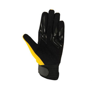 Anti-Slip Textured Work <b>Gloves</b> With Elastic Wristband Gray Blue Polyester General Purpose Safety <b>Gloves</b> - Product Image 6