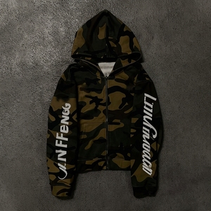Sudadera con capucha negra para hombre, diseño personalizado, de algodón grueso, estilo casual para otoño, con estampado en la espalda. - Product Image 1