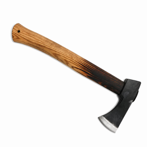 Handmade Industrial Grade <b>Axe</b> with High Carbon Steel Blade and Wooden Handle Leather Sheath 2Lb - Product Image 1