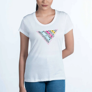 T-shirt pour femme à manches courtes, col rond, coupe classique, 100% coton, 160 GSM, imprimé graphique, logo personnalisé OEM, vente en gros directe d'usine - Product Image 2