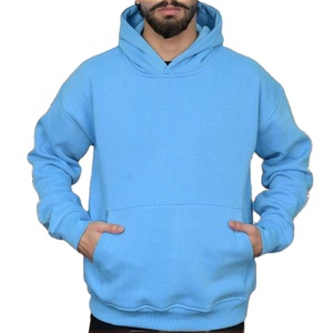 Sudadera con Capucha Extra Grande de Mezclilla 100% Algodón con Estampado Digital para Hombre, Moda Otoño 2025 - Product Image 3
