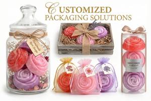 Decorative Rose Flower Soap Gift <b>Set</b> Manufacturer | Scented Bath Soap Private Label | Handcrafted Customizable Soap OEM Exporter - Product Image 6