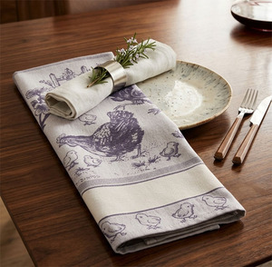 Serviettes de cuisine en coton jacquard écologiques, séchage rapide, logo personnalisé, taille sur mesure pour hôtels, clubs et restaurants, usage domestique - Product Image 1