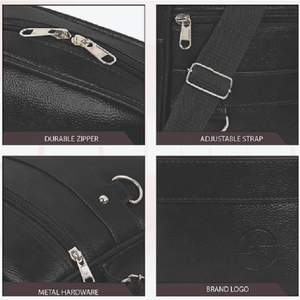 Unisex Faux Leather Crossbody Sling <b>Bag</b> with Adjustable Shoulder Strap for Travel, School, <b>College</b> & Daily Use - Product Image 4