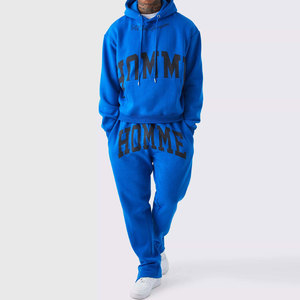 Econex Sports – Sweat à capuche coupe-vent léger pour homme, motif lettres bleu marine et rose, design 2-en-1, taille élastique, longueur intégrale, coupe droite - Product Image 1