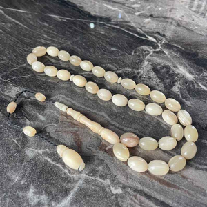 Auténticas cuentas de cuerno de búfalo, Tasbih, artesanía natural, accesorios devocionales hechos a mano para el crecimiento espiritual y la oración diaria - Product Image 1