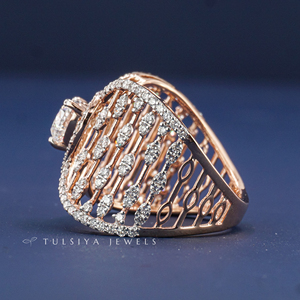 14K Gold Synthetic <b>Diamond</b> <b>Ring</b> for Women Brilliant Cut Lab Created <b>Diamond</b> Engagement <b>Ring</b> Elegant Fine Jewelry Gift - Product Image 3