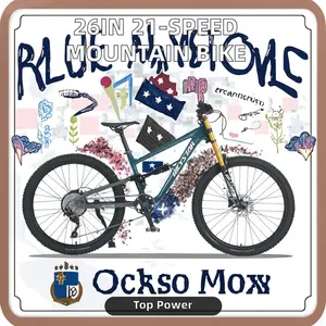Mountain <span class=keywords><strong>Bike</strong></span> da 26 Pollici a 21 Velocità con Sospensione Anteriore a Disco, Lega di Alluminio Confortevole a 21 Velocità per Ragazzi/Adulti Donna/Uomo per Città e Neve - Product Image 3