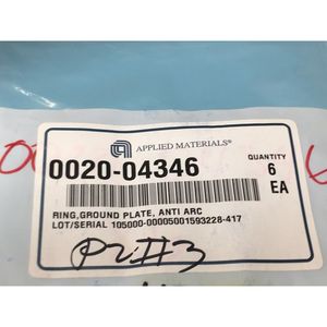 LOT OF 6 AMAT 0020-04346 <b>RING</b>, GROUND <b>PLATE</b>, ANTI - Trusted Global Legacy Semiconductor Equipment and Parts at - Product Image 4