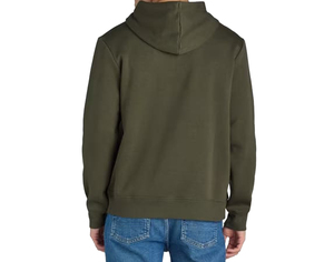 Sweat-shirt à capuche pour homme, couleur unie, décontracté, pour l'automne, noir, manches longues, pull en tissu French Terry, logo personnalisé - Product Image 1