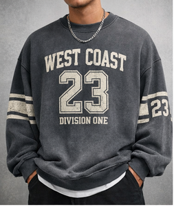 Sudadera de Fútbol Americano Extra Grande de Invierno con Logotipo Personalizado OEM |   Corte Holgado de 450 GSM |   Fabricante de Ropa Deportiva Urbana Vintage - Product Image 1