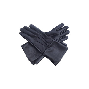 ABRA SPORTS Striped <b>Touchscreen</b> <b>Glove</b> Pure Lambskin Leather Cosplay Gauntlet Long Arm Cuff Liner Traveling - Product Image 1