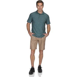 Polo de Manga Corta para Hombre, Color Sólido, Tejido de Punto, Secado Rápido, Estilo Casual, Verde - Product Image 2