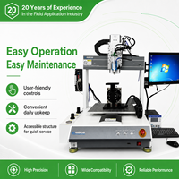 Machine de distribution automatique de colle époxy à 5 axes de haute précision (0,015 mm) pour bureau, avec caméra CCD et contrôle par PC