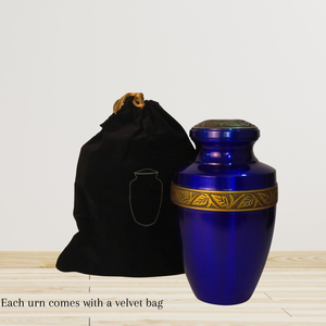 Urna Funeraria de Metal de Lujo con Diseño Floral para Cenizas Humanas, Urna Conmemorativa Elegante para Cenizas de Adultos a un Precio Accesible - Product Image 3