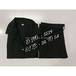 Beautiful Heavy Cotton Slub / Cotton Flex (खादी) Best Quality Fabric Cordset ( Short Length Shirt - 29”) With <b>Wooden</b> <b>Buttons</b> & L - Product Image 2