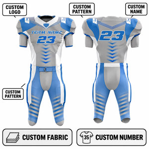 Camiseta de Fútbol Americano Personalizada para Hombre, Sublimada, Transpirable, de Poliéster, Cuello en V, Manga Corta, Número de Equipo 23 - Product Image 6