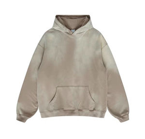 Vente en gros de sweats à capuche vintage délavés avec poche avant sweat à capuche délavé à l'acide personnalisé 100% coton sweats à capuche délavés de haute qualité - Product Image 4