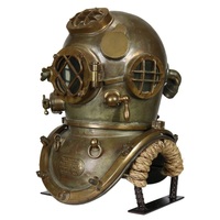 Casque de plongée professionnel moderne et antique en cuivre et laiton, écologique, style vintage nautique pour la mer profonde et la maison