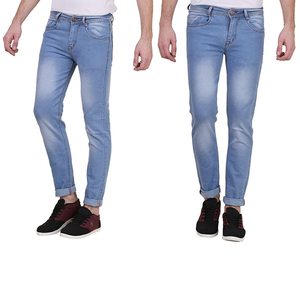 Jean décontracté taille haute en coton respirant, style streetwear, léger, pour homme - Product Image 6