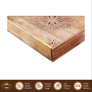 Bandeja de Servicio de Madera de Mango con Acabado Natural, Diseño Único, de la Mejor Calidad, Precio al por Mayor, para Suministro a Restaurantes y Hoteles - Product Image 2