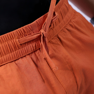Shorts de Hombre de Algodón y Nailon Sólido de Primera Calidad al por Mayor, Corte Regular, Casuales de Verano, Cintura Media, Cierre con Cordón - Product Image 6