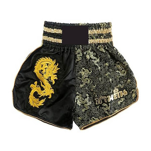 Pantalones Cortos de Muay Thai en Satén para Boxeo, Gimnasio, Karate, Entrenamiento, Combate, Ropa Ligera y Resistente para Artes Marciales - Product Image 1
