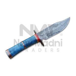 Couteaux professionnels en acier Damas avec une poignée confortable et une lame tranchante comme un rasoir, couteau de camping et de chasse en acier Damas - Product Image 1