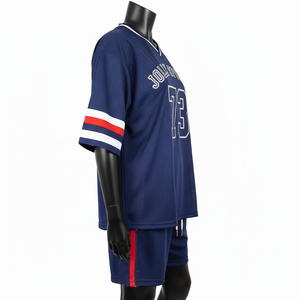 Ensemble short en jersey respirant pour femme, tissu sport léger GSM, panneau contrastant, logo personnalisé, ensembles pour femme, 100% coton - Product Image 3