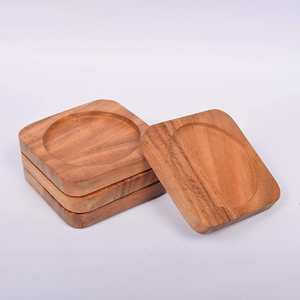 Posavasos de Madera Resistente, Posavasos de Madera Maciza Finamente Pulidos - Product Image 4