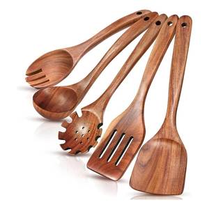 Raw Handcrafted <b>Wooden</b> <b>Salad</b> <b>Servers</b> Set Eco Friendly Dishwasher Safe Serving Spoon Fork And Knife For Fresh <b>Salads</b> Set - Product Image 3