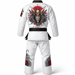 Venta al por mayor de kimonos de artes marciales personalizados para adultos, fabricante OEM, pedidos al por mayor directos de fábrica, transpirables y que absorben la humedad, 140g en la parte delantera. - Product Image 1