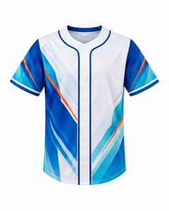 Camiseta de Béisbol Suave Sublimada con Botones, Uniforme Deportivo Ligero y Transpirable para Hombre y Mujer, Ropa de Equipo al por Mayor para Entrenamiento - Product Image 5