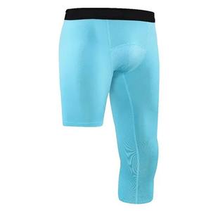 Pantalones de Yoga de Diseño Moderno Personalizados, de Una Sola Pierna, Compresivos, Transpirables, con Cintura Elástica, de Longitud Completa, en Spandex/Poliéster/Algodón para Hombre - Product Image 1