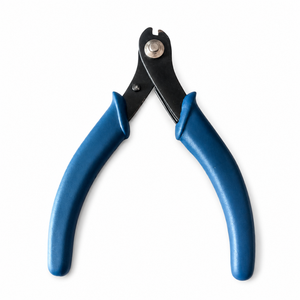 Pince en acier à poignée bleue pour la fabrication de bijoux, outils de placage pour coupe baguette conique - Product Image 5