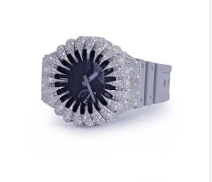 Reloj de Lujo con Diamantes, Caja Irregular de Acero Inoxidable de 42 mm, Cuarzo Analógico, Unisex, Reloj de Moda - Product Image 2
