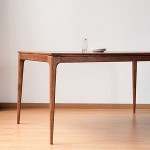 SINTERIOR MODERN <b>WALNUT</b> SOLID WOOD DINING <b>TABLE</b> 160CM FOR 6 PEOPLE (READY TO SHIP) - Product Image 1