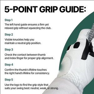 Golf Glove Grip 2 – Gants de golf en similicuir et en maille pour hommes/femmes, résistants aux intempéries - Product Image 6