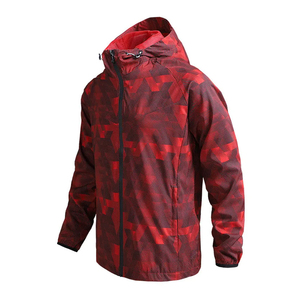 Custom Sublimation Print Camouflage Lightweight Training Jacket and <b>Pants</b> Bulk Discount Hooded Windbreaker Gym Wear Tracksuit - Product Image 2