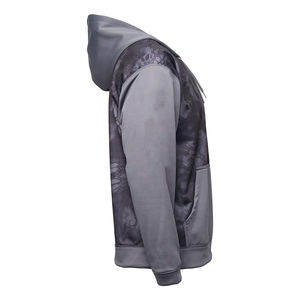 Veste à capuche camouflage imperméable de haute qualité pour l'extérieur, en polyester respirant et confortable pour la chasse, vente en gros - Product Image 5