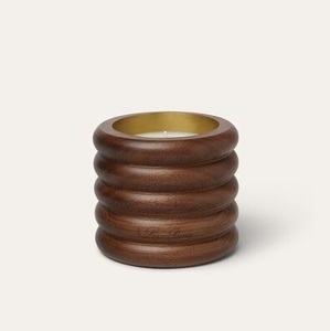 Premium Sculpted Wooden <b>Candle</b> Holder Handmade Decorative Wood <b>Candle</b> Vessel Modern Home Fragrance Container <b>Refillable</b> Soy - Product Image 2