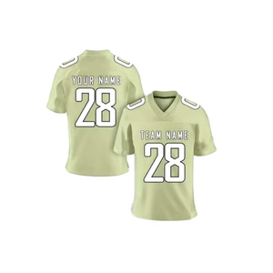 Camisetas de Fútbol Americano Sublimadas de Primera Calidad, Unisex, Manga Corta, Secado Rápido, Cuello en V, Personalizadas con el Nombre del Equipo - Product Image 4