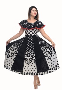 Red Pum Pum Anarkali Eco-Friendly Lace Floor-Length 100% Cotton A-Line <b>Formal</b> <b>Vintage</b> Kurtis for Women - Product Image 3