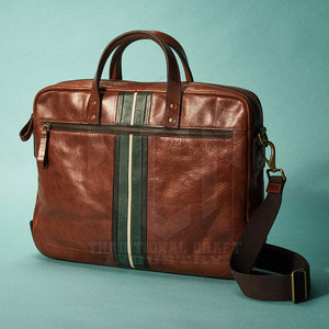 Sacs pour ordinateur portable de voyage professionnels de haute qualité, fermeture éclair, cuir véritable, design écologique, capacité de 24 L, pour usage professionnel au bureau - Product Image 3
