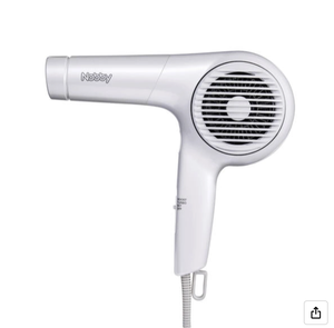 Sèche-cheveux professionnel à ions négatifs Nobby NB4100-W 1400W en plastique blanc, modèle japonais, moteur DC sans balais haute vitesse, 3 vitesses - Product Image 1